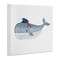 Stupell Industries Captain Whale with Hat Wall Plaque Art Design by Carrie Cantwell